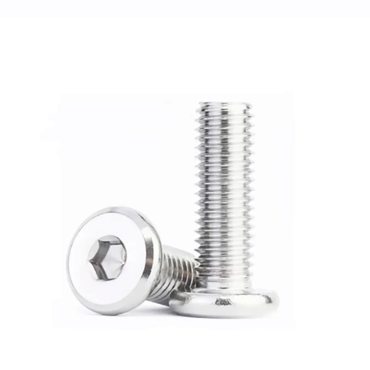 304 Stainless Steel Flat Head Hexagonal Socket Screw / Bolt Fastener M4 M5 M6 M8 M10