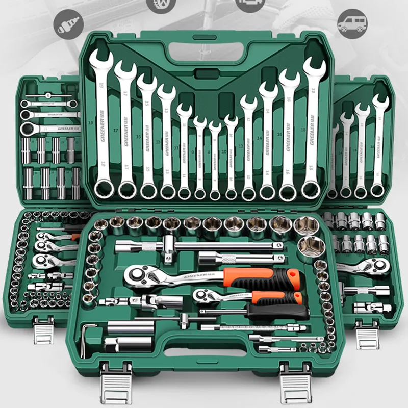 Auto Repair Tools Box Sets Chave Eletricista Anti-queda Case Impermeável à Prova de Choque Safety Parts Organizer Anti-queda Toolbox Novo