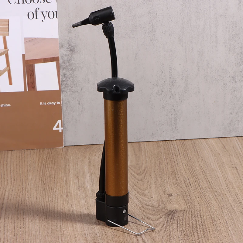 Portable Bicycle Pump 80 PSI Bike Manual Air Pump Balloon Tire Inflator Schrader Valve Floor Pump Cycling Accesories