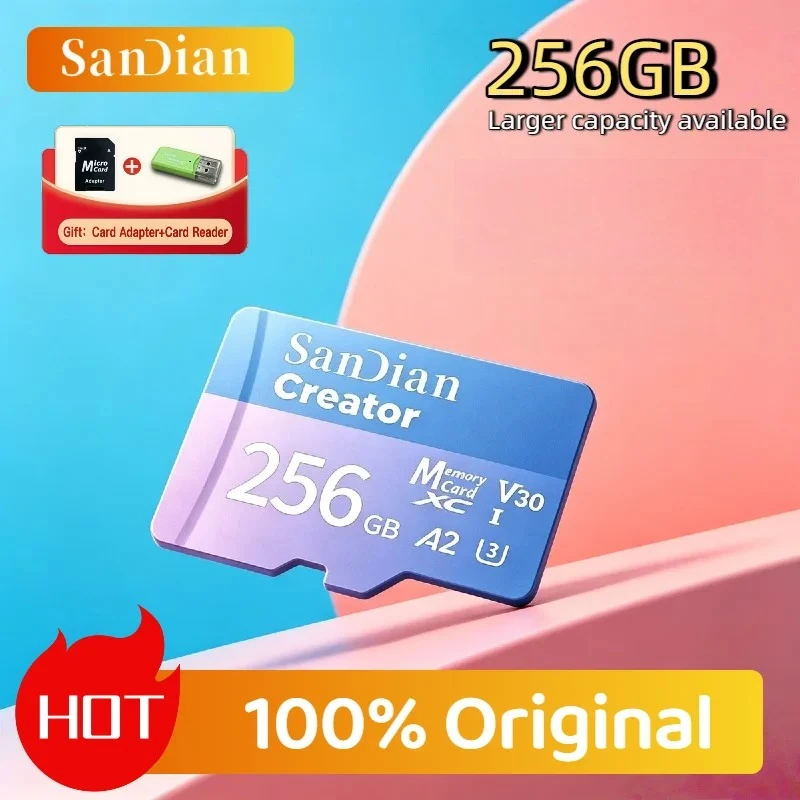 

Original Dash Camera Home Security V30 U3 128GB 256GB High Endurance Micro TF SD Card For Surveillance Full HD Recording