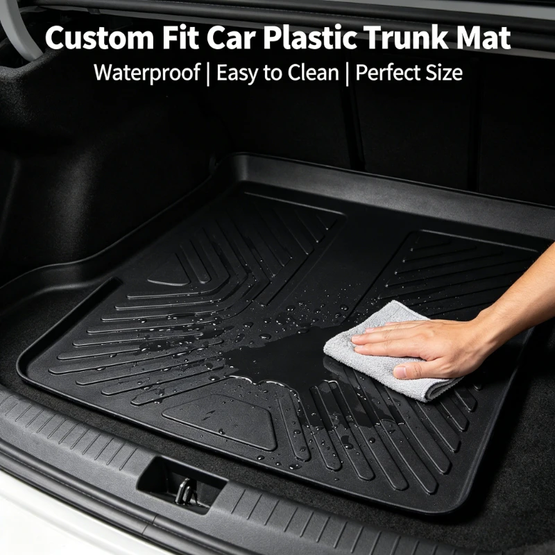 

3D Cargo Liners Trunk Mat All Weather Cargo Liner Full Cover Front Rear Trunk Pads Protector For GEELY Geometry E 2022-2024