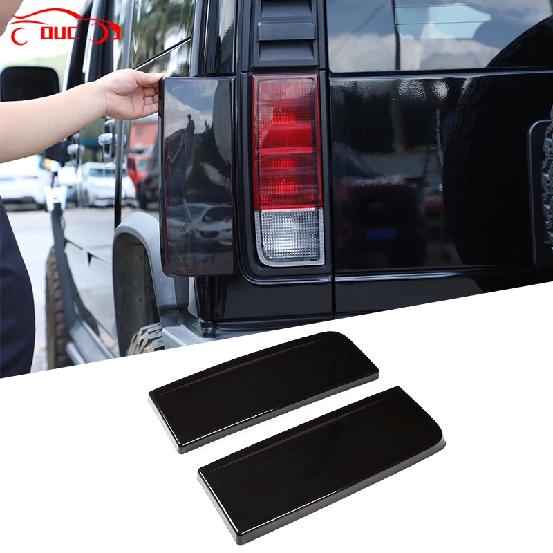 

ABS Smoked Lamp Hoods Car Tail Light Decorative Taillight Decoration Cover Guard Sticker For Hummer H2 2003-2009 Auto Accessorie