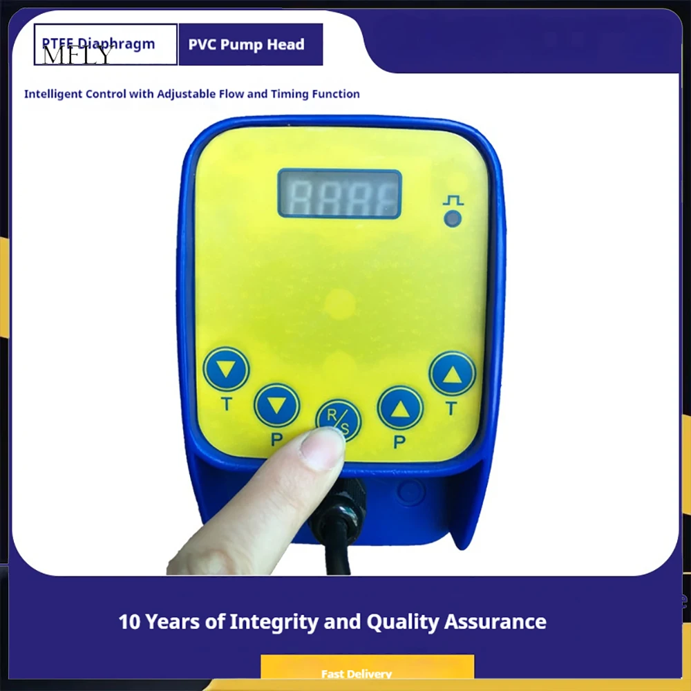 

0.5L-20L/H Metering Pump Electromagnetic Diaphragm Pump Acid Alkali Dosing Pump Corrosion-Resistant Chemical Proportioning Pump