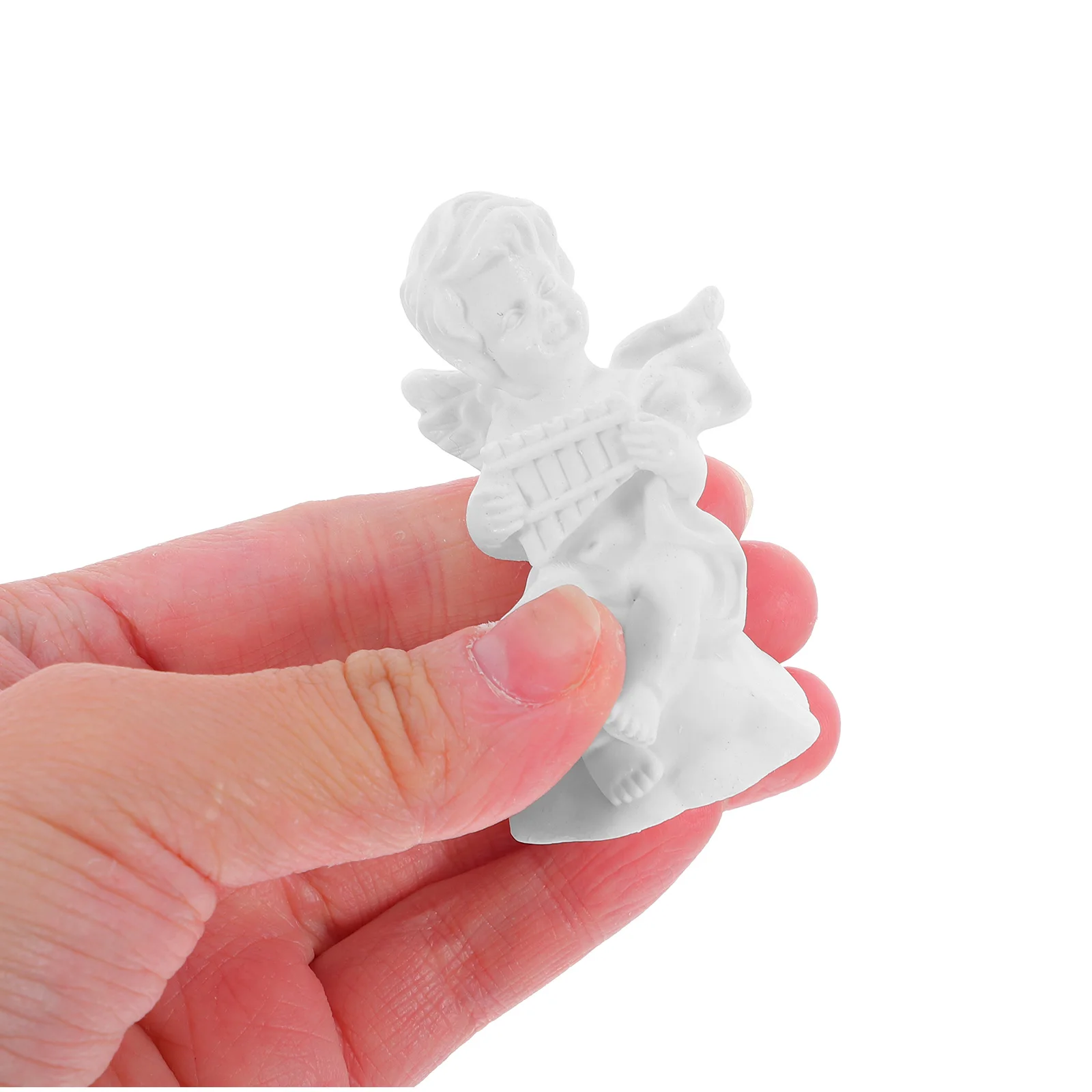 

4Pcs Resin Angel Sculptures Delicate Desktop Ornaments for Home Office Balcony Garden Versatile Use Compact Design Elegant Touch