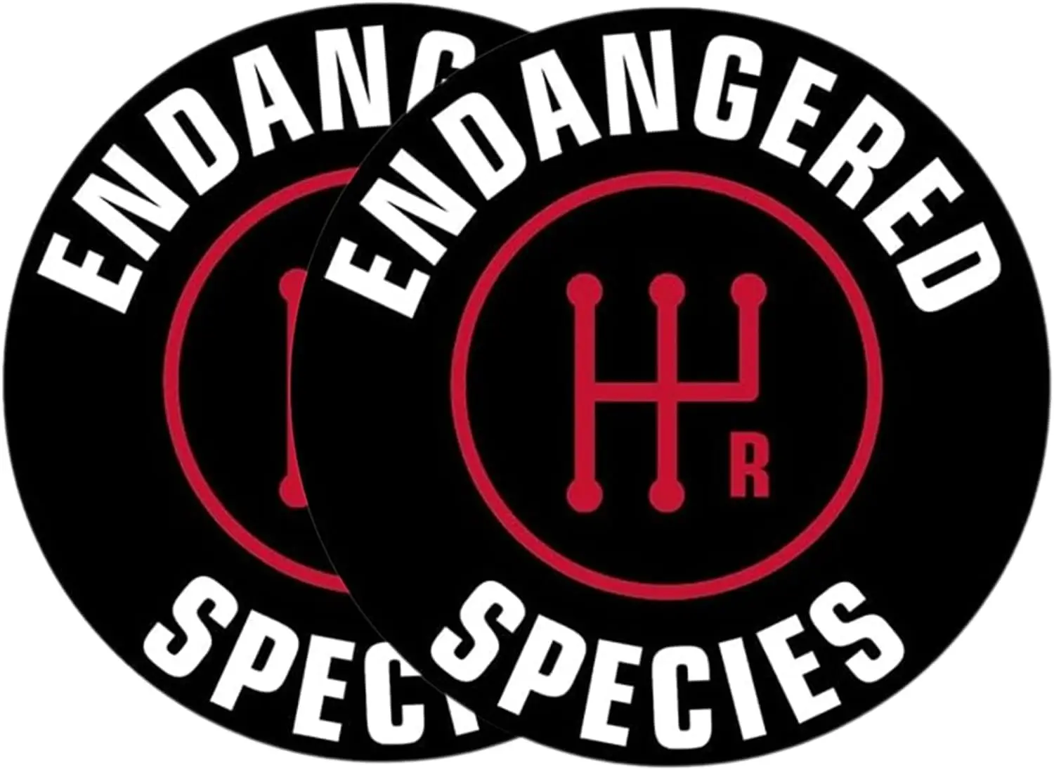2 Pack Endangered Species Stick Shift PVC Sticker For Vehicle Window And Travel Case Vehicle Styling Accessories Decal