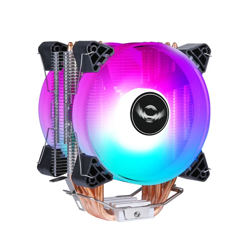 静音クーラー プロセッサー カラフルランプ 4/6ヒートパイプ ラジエーター 120mm CPUファン 対応 LGA2011 x79 x99 115x 1200 1700 AMD AM3 AM4