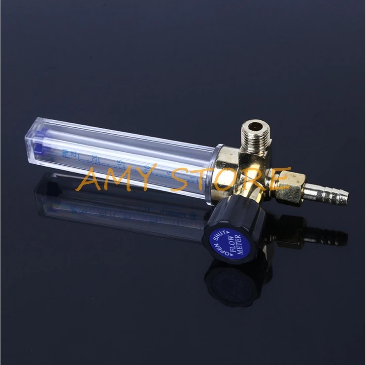 8mm Hose Barbed M14*1.5 Male Threaded 0.15Mpa Flow Meter 1-25 L/Min Gas Argon AR/CO2 Regulator Welding Weld Tool