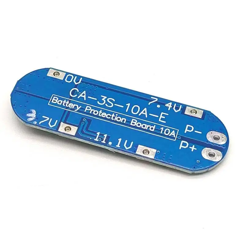 3S 10A BMS 12V Lithium Battery Protection Board Overcharge Overdischarge Short Circuit for Portable Drone Battery Packs
