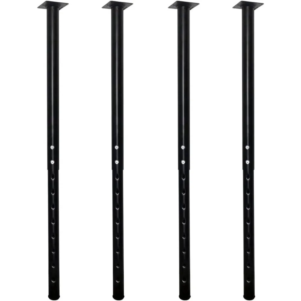 

Adjustable Metal Table Leg, 24-40 inch, 60-100cm, Home Office DIY Desk Leg, Furniture Leg Set (4, Black)