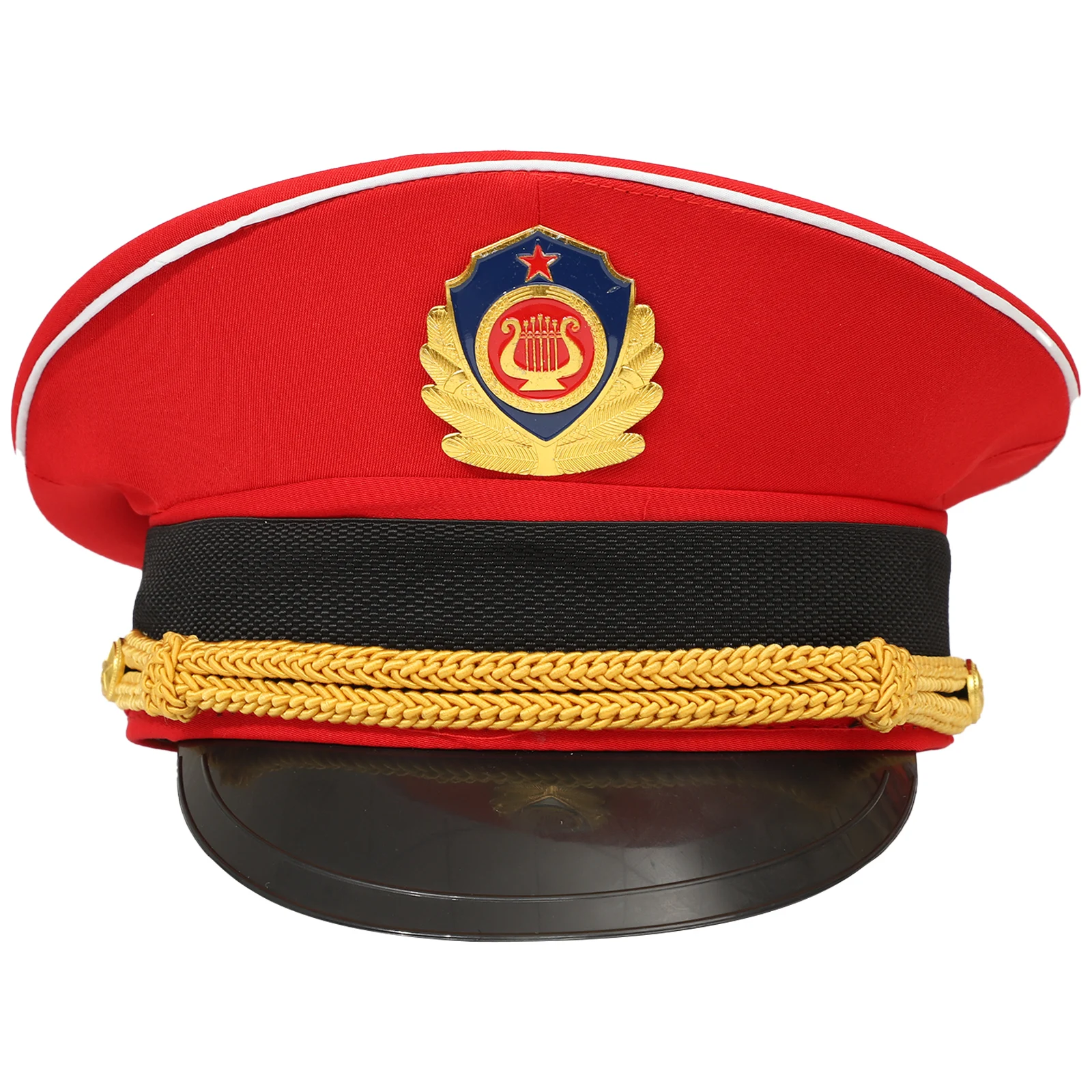 Stewardess Etiquette Hat Union Sovereign Hat Review Troops Cap Badge Military Hats Band Big Hat School National Flag-raiser Hat