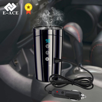 Electric kettle car heating cup for travel 400 ml stainless steel insulation artifact portable touch screen control