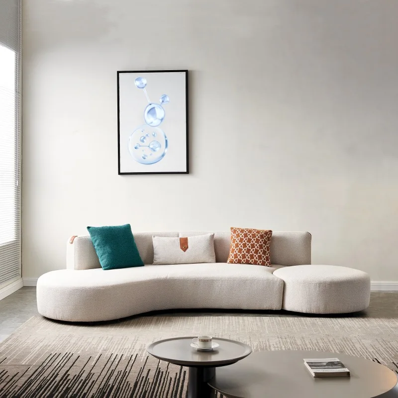 Living room furniture special-shaped combination sofa Italian modern simple Internet celebrity creative personality curved