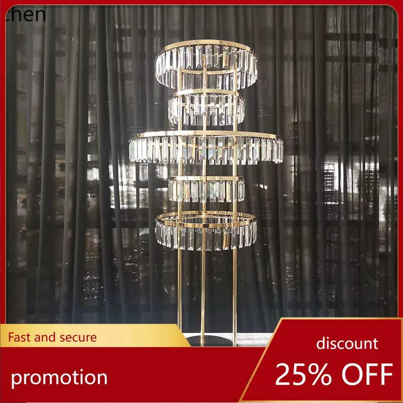 YFY Wedding  Light Luxury Acrylic Crystal Road Guide Wedding Stage Sign-in Area Iron Art Five-layer Decorative Ornaments