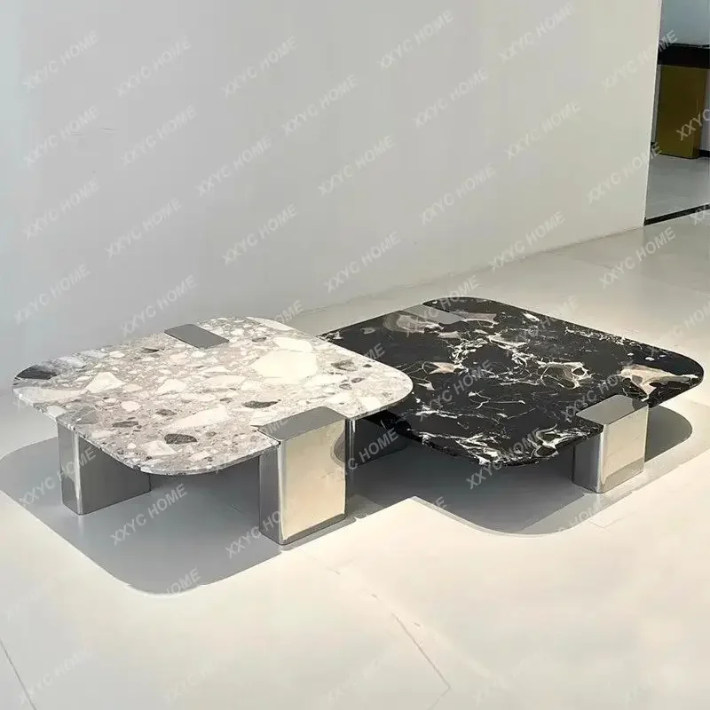 

A Unique Small Coffee Table Multifunctional Gray Minimalist Black Coffee Table Saving White Space Meuble Salon Furniture