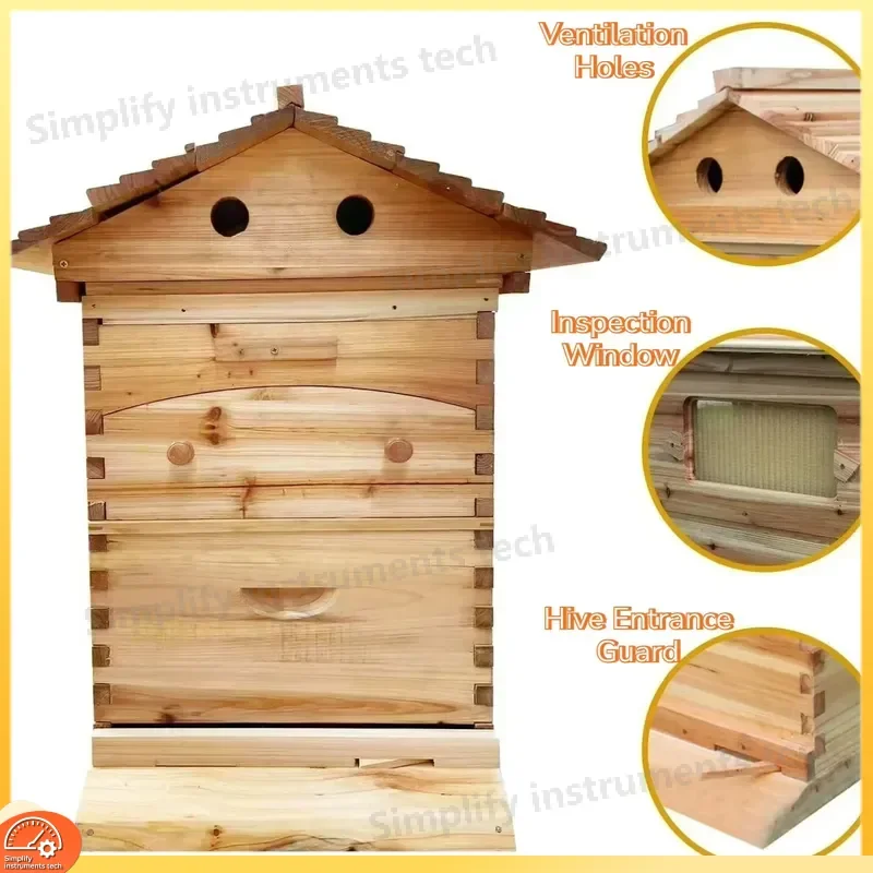 7 Frame Automatic Beehive Self Flow Honey Harvesting Beekeeping Equipment Flow Hive System Beekeeping Supplies Apiary Tool