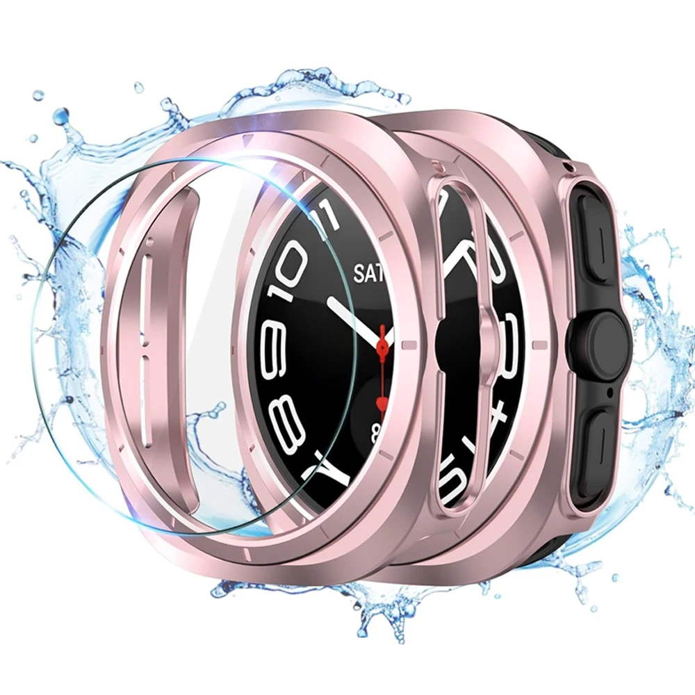 Displays chutz folie für Samsung Galaxy Watch Ultra 47mm Abdeckung Schutzs toß stange Shell gehärtetes Glas Film Galaxy Watch 7 Ultra Case