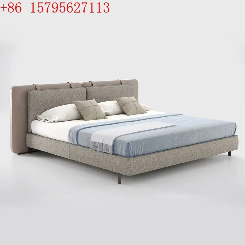 Italian minimalist fabric bed High quality fabric Tatlin strap bed