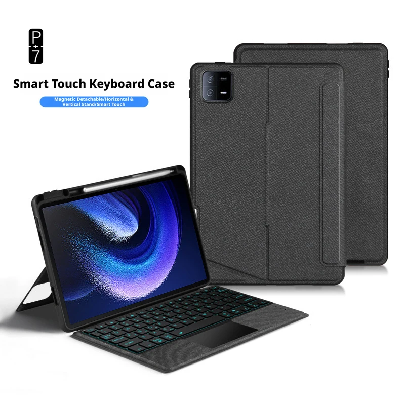 Detachable Magnetic Keyboard Case For Xiaomi Redmi Pad Series  Backlit Bluetooth Keyboard With Touchpad Stand Keyboard