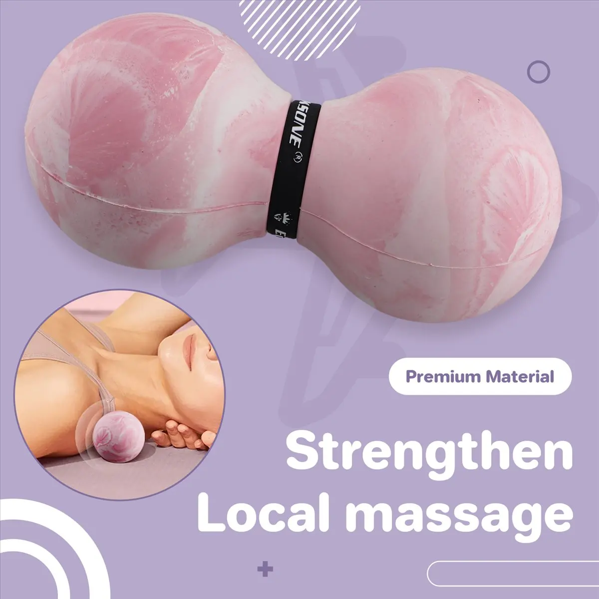 ABXY - Pelota de Masaje para Alivio Muscular, Pelota de Masaje para Dolor Muscular, Fisioterapia G