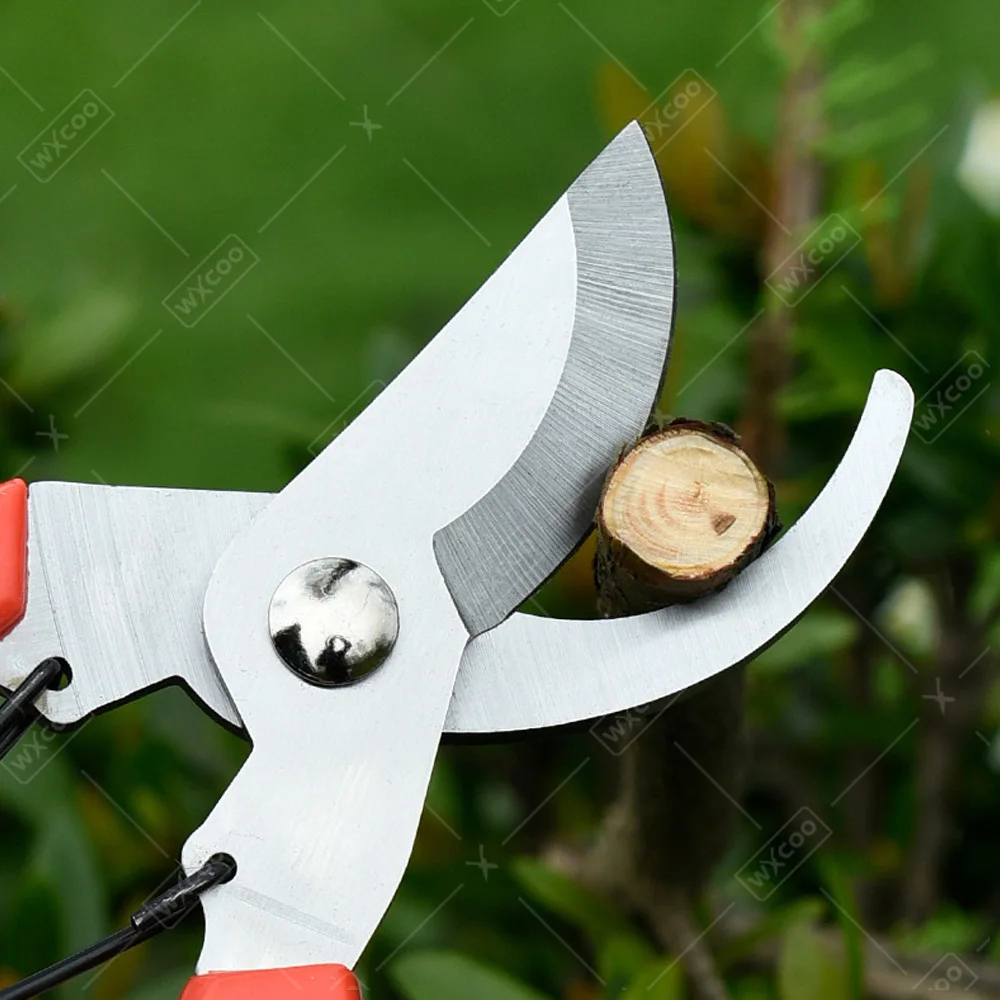 Professional Heavy Duty Tree Trimmers Gardening Hand Clippers Pruning Scissors Bypass Shears Polishing Stone Drawstring Pouch