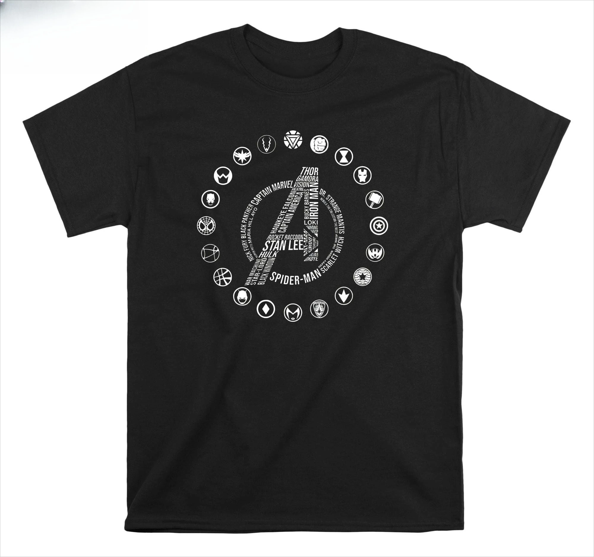 

Marvel Logo Graphic Printing Summer Autumn Winter Cotton Men's and Women's T-shirts Short Sleeves Luxury Outdoor Sports Brand