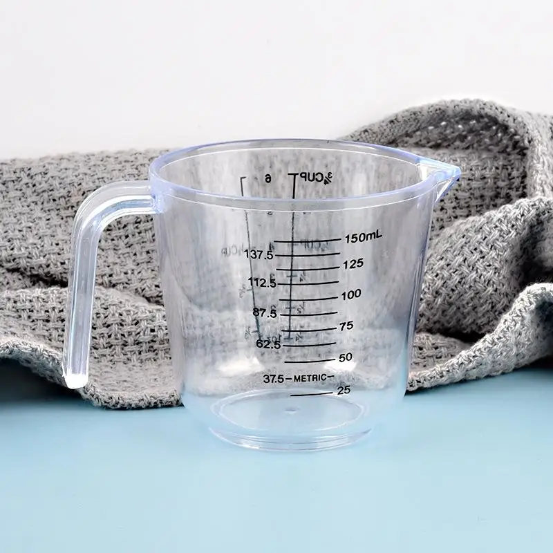 150/300/600/1000ml 1 Pcs Baking Liquid Measuring Cups Scale Cup Plastic Mixing Cup Kitchen Baking Tools