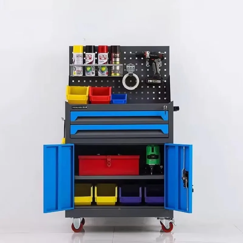 Mobile Tool Cart Heavy-Duty 1-3 Drawers Lockable Wheels For Auto Repair Garage Workshop Industrial Storage Cabinet