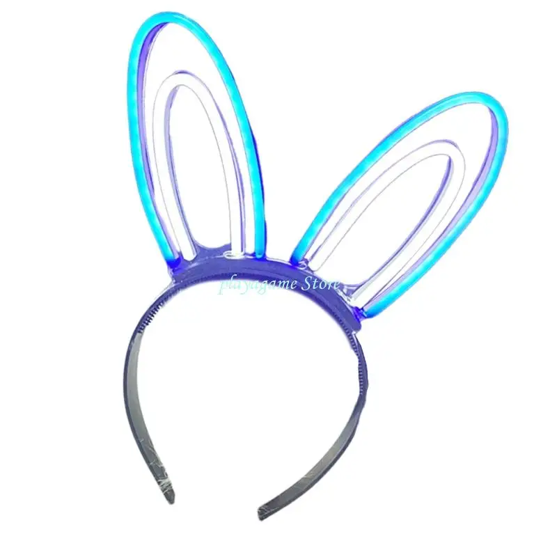 Y88A Kleurveranderende lichtgevende haaraccessoire voor thema-evenementen, veilig voor kinderen