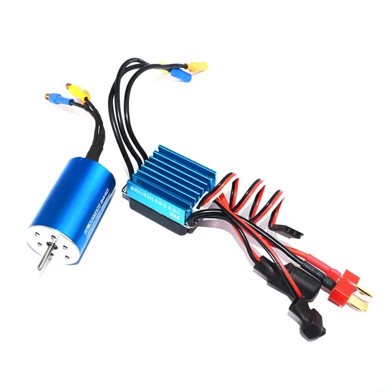 

RC 2440 6800KV/4600KV/4000KV Бессенсорный бесщеточный двигатель с бесщеточным регулятором скорости 35A для радиоуправляемого автомобиля 1/14 1/16