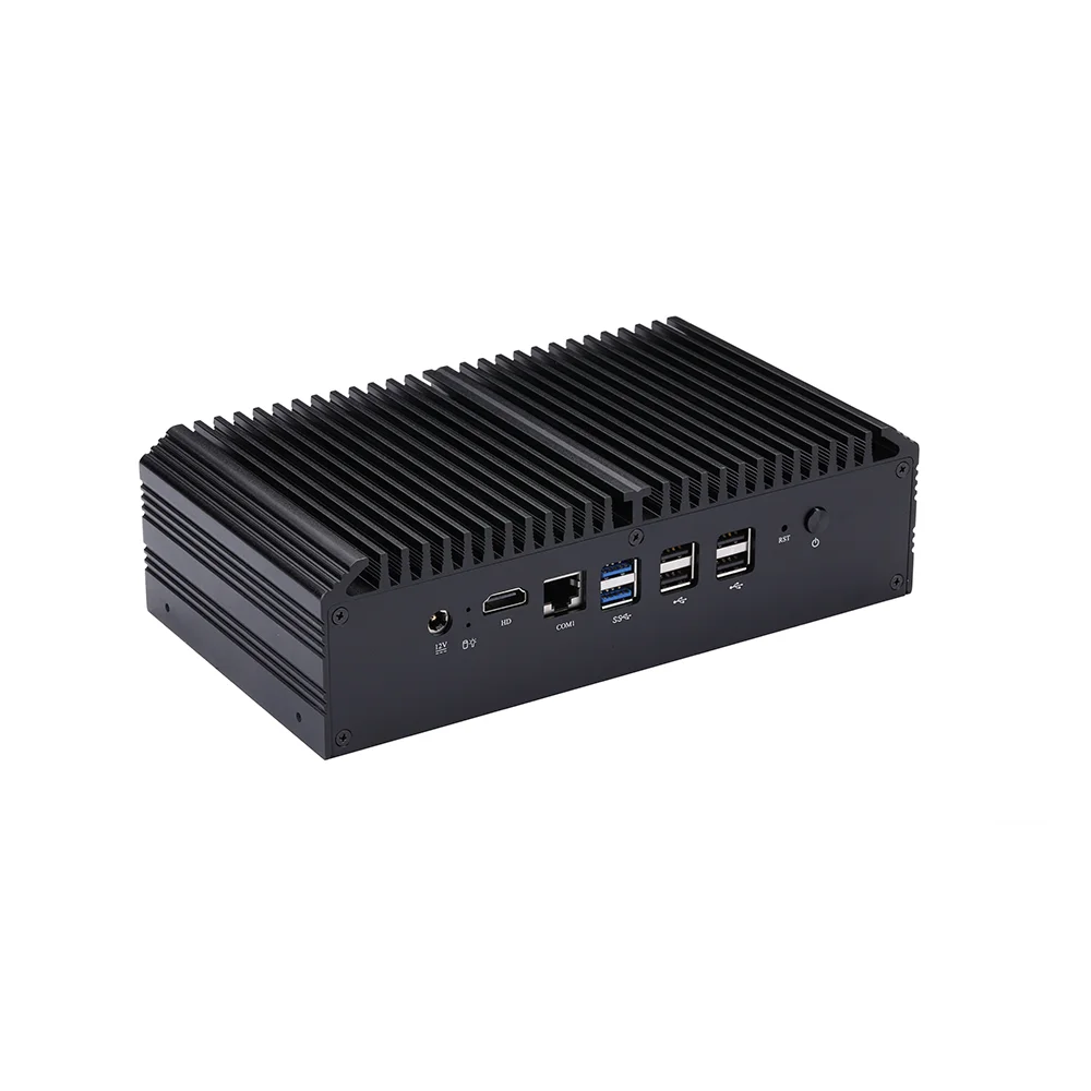 8 LAN 6 COM industriële firewall mini-pc-router Intel Celeron 3205U Core i5 5200U i7 5500U Windows Linux HD Graphics Fanless