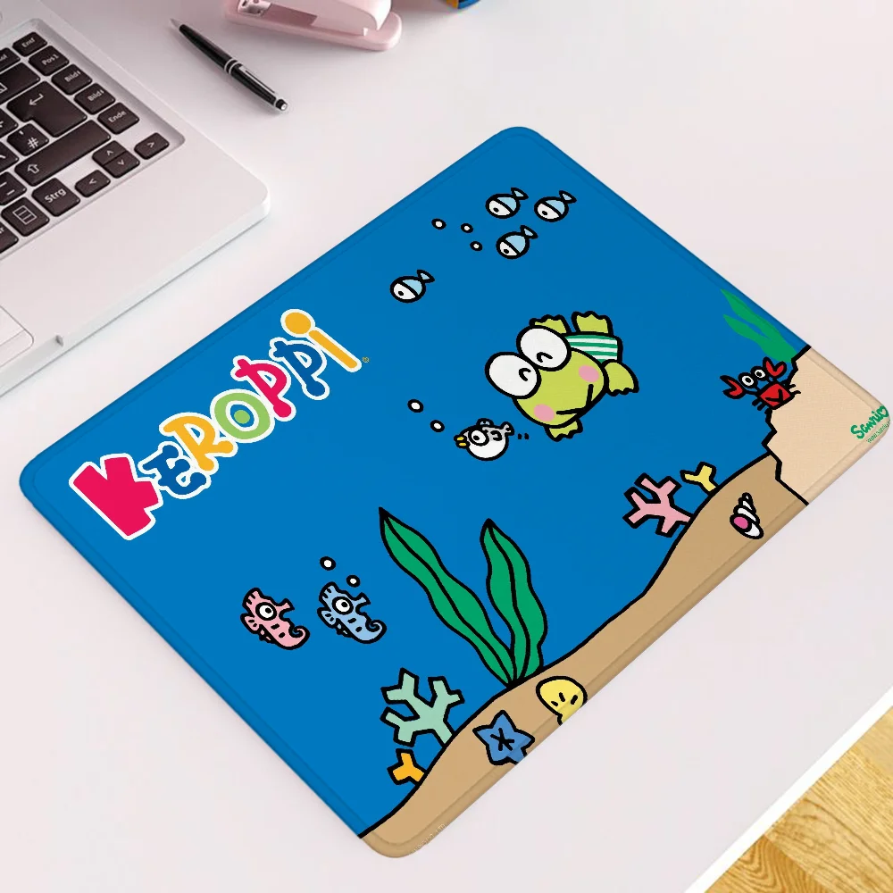 Small Cute Mouse Pad Anime Keroppi Pc Accessories Gaming Mouse Mat Game Mats Gamer Girl Desk Accessory Mousepad Company Mause