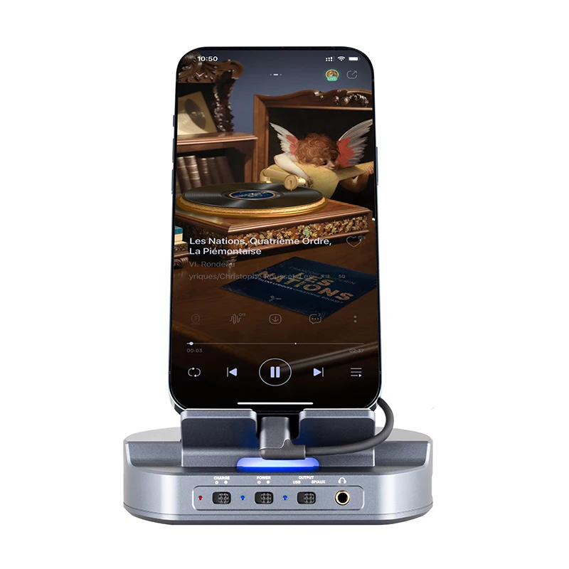 قرص دوار XDUOO-HiFi للهاتف ، USB إلى محوري ، بصري ، Aux ، DSD256 ، 32 بت ، kHz ،