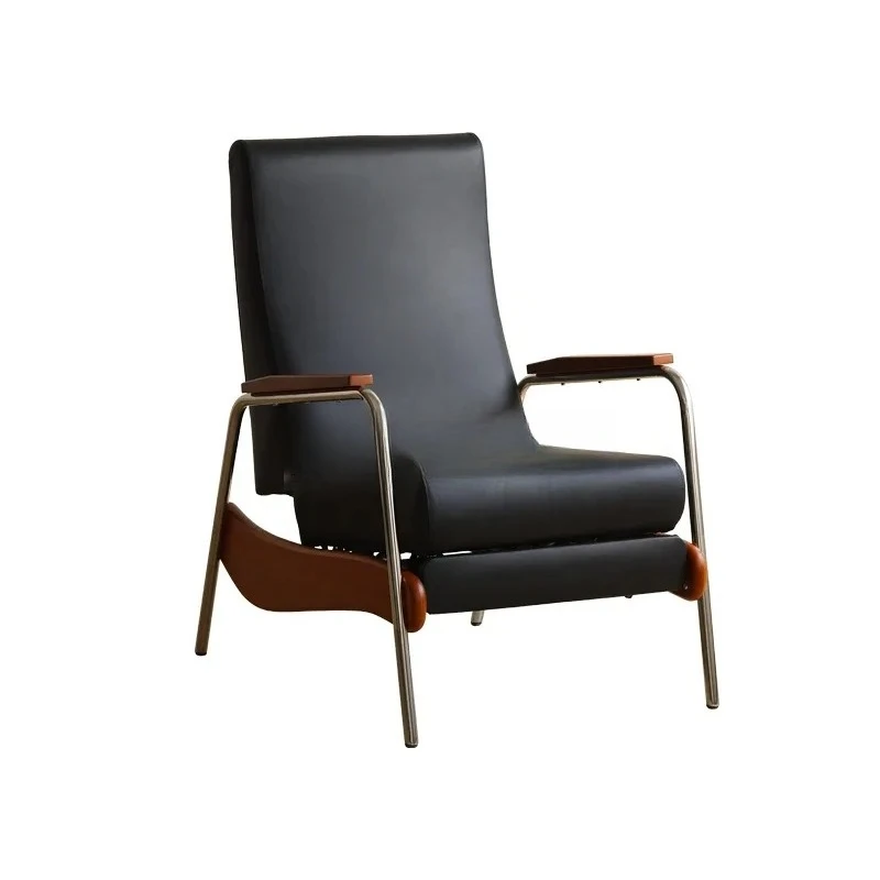 

11zNordic retro single sofa recliner living room single foldable lazy leisure chair