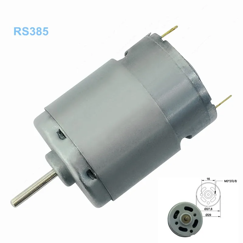 

RS385 Micro DC Motor High speed 12V-24V DIY tool ETC.