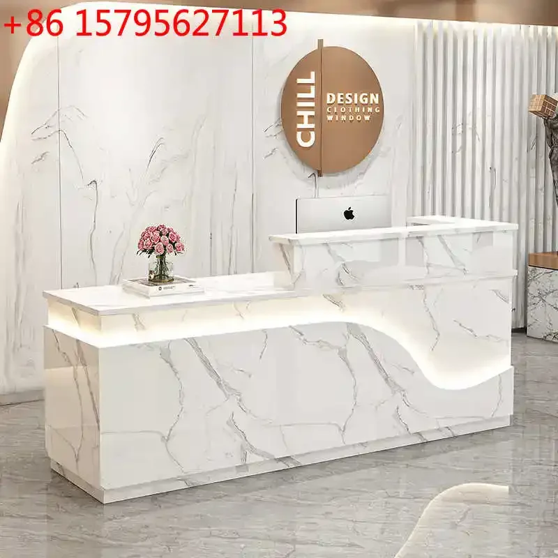 

Кассовый терминал для салона красоты, магазина одежды, кафе, простой современный прилавок для пекарни, стойка ресепшн для компании