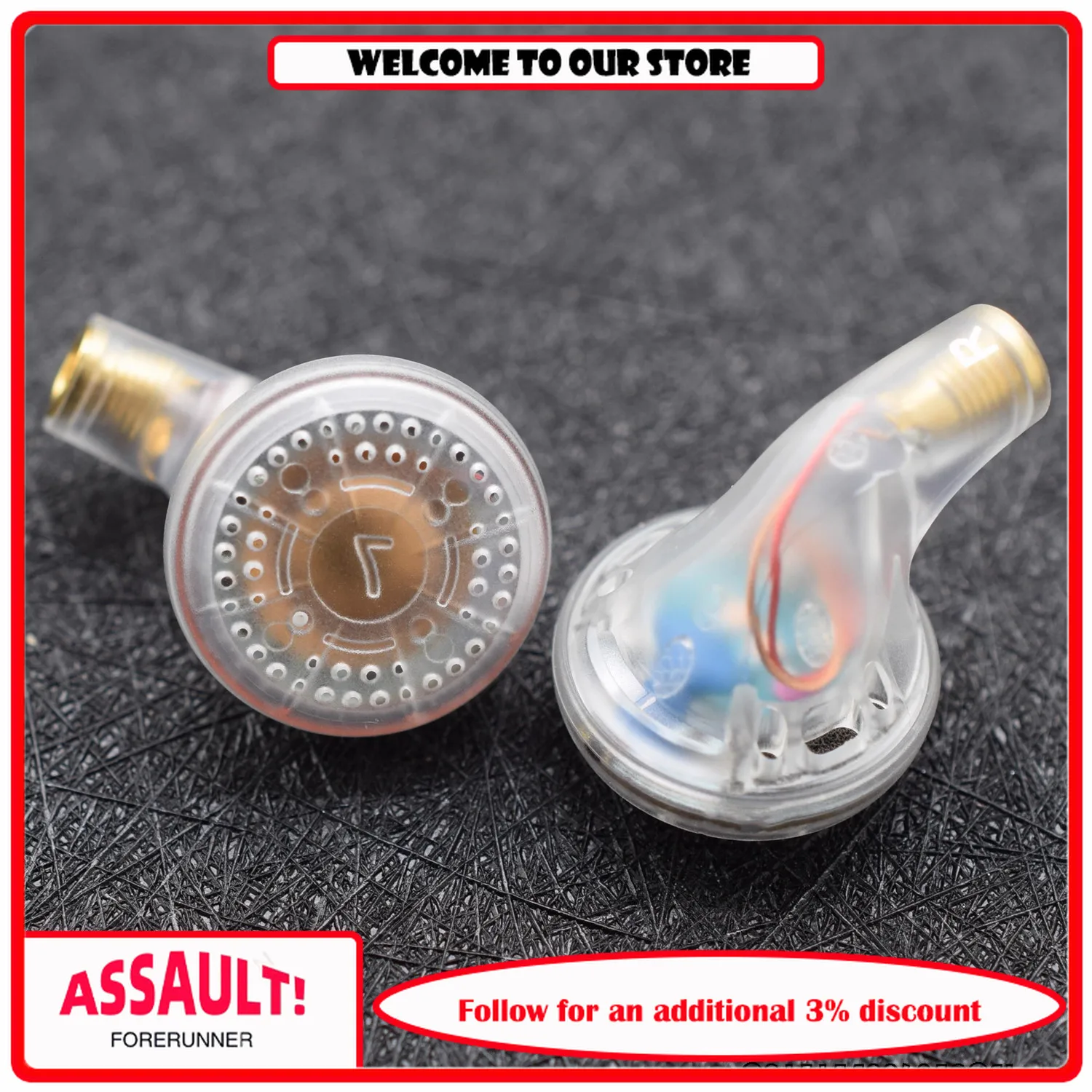 Fones de Ouvido Intra-auriculares FENGRU CZ32 de Cerâmica e Liga de Titânio com Filme Composto de PU, 32ohm, Tipo Flat Head, DIY MX500 (Cabo Não Incluído)