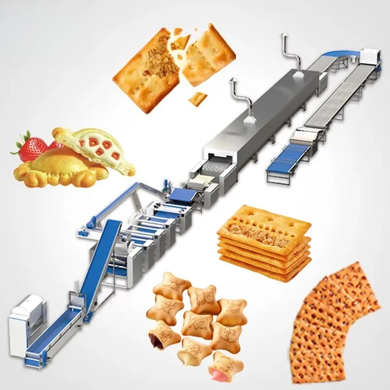 High-quality automatic production line Sandwich Support custom hard biscuit machine
