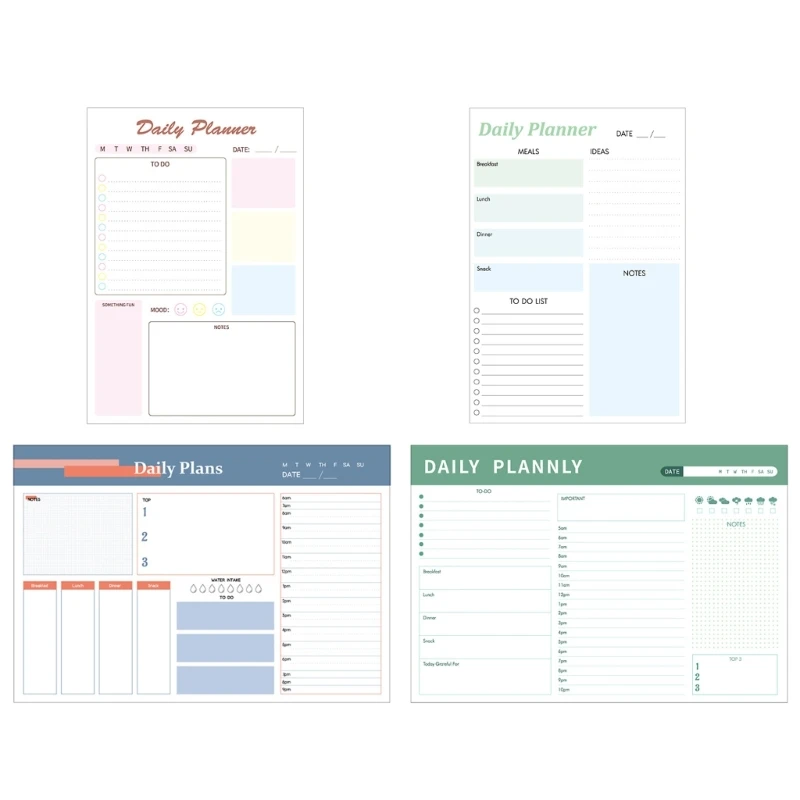 Daily Planner Notepad Undated Planner Sheet Schedule Pad Desk Planner to Do List Daily Plan Notepad Tear off Planner Pad