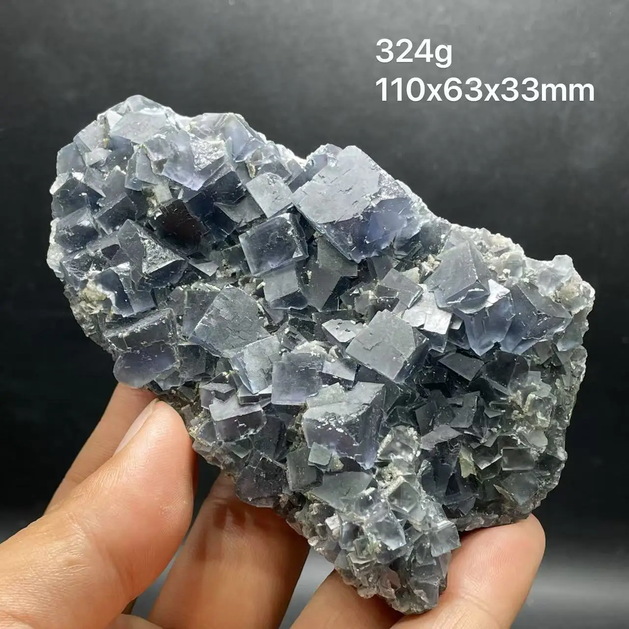 New 100% natural blue firefly stone solution stone blue fluorescent mineral specimen home decoration from Fujian
