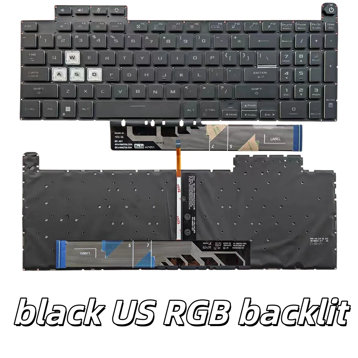 New FOR Asus TUF Gaming FX507 FA507 FX507Z A15 F15 FX517 FX707 FX707Z FA707 FX507ZC FX5 US Keyboard