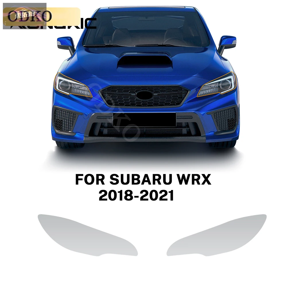 

Car Headlights Taillights Protective Film for Subaru WRX 2018 2019 2020 2021 Front Anti Scratch Black Transparent TPU Sticker