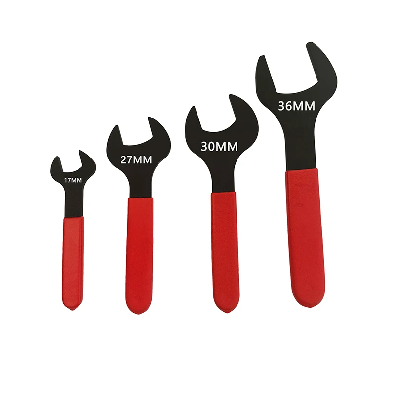 **7mm-31mm Metric Single Open End Wrench Offset Angle U-Shaped Spanner Flat Head Blackening For Auto Repair