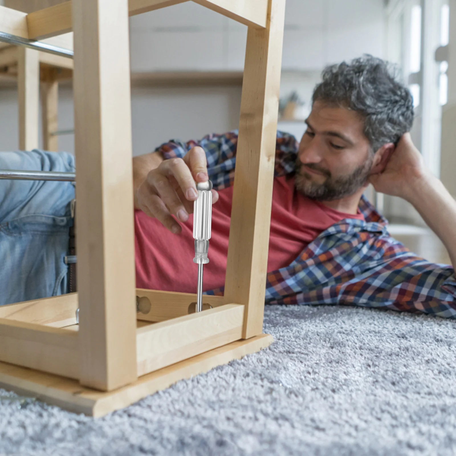 طقم مفكات براغي مكون من قطعتين، مفكات براغي احترافية متينة وشديدة التحمل، أدوات كهربائية لتجميع وإصلاح الأثاث #4