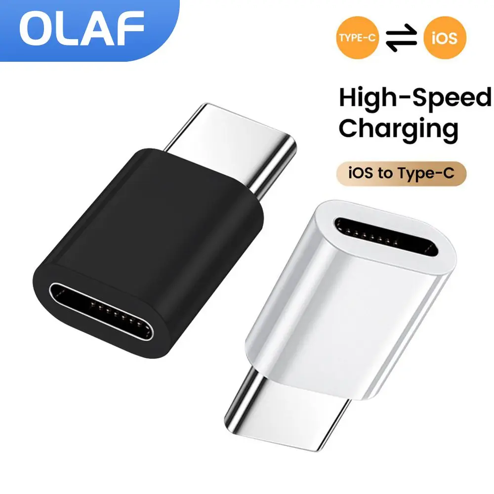 USB Type C to Lightning Adapter Fast Charging Lightning Female to USB C Male Converter High Speed Data Transfer For iPhone 15 16