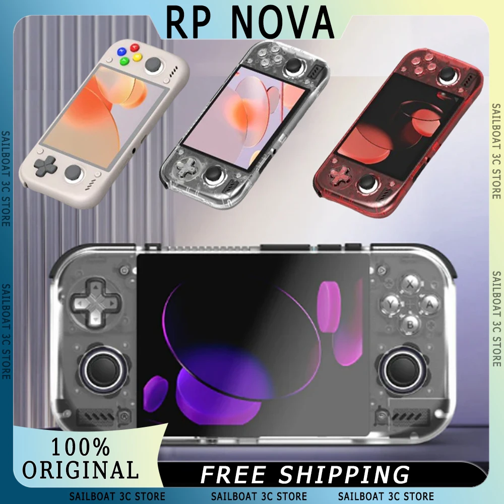 Retroid Pocket Nova 4.5 Inch 120Hz AMOLED Retro Handheld Game Console4K WiFi7 BT5.3 Android 13 Pocket Emulator Console Handheld