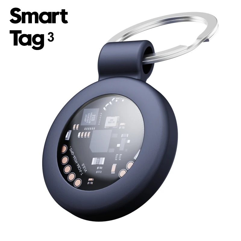 Smart Location Tracker for iOS Android Apple Find My Google Find Hub Compatible Tag Anti Lost Key Finder for Xiaomi Samsung Oppo
