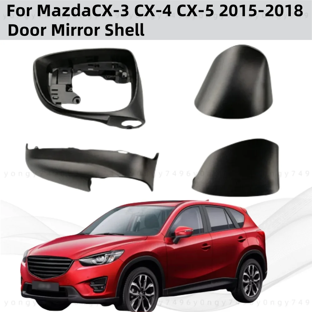 

ABS plastic Car Rearview Accessories 2015 2016 2017 2018 For Mazda CX-3 CX-4 CX-5Door Mirror Cover Car Decoration Styling