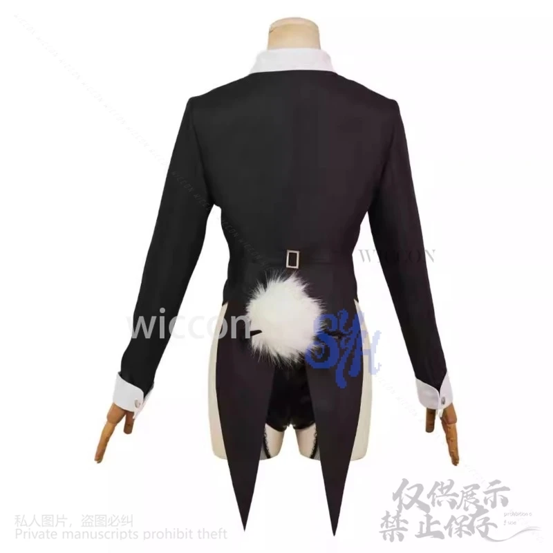 Anime My Dress Up Cosplay Kitagawa Marin Costume Sexy Bunny Rabbit Tail Pu Jumpsuit Jirai Kei Girls Kawaii Headband Halloween