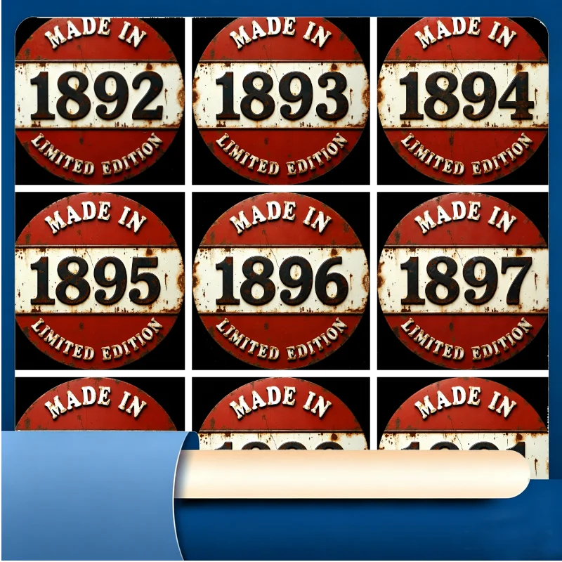 Communication History Buff's Authentic Gift Circular Vintage Telegraph Tin Sign 1890-1899s Communication Theme Ranch Retro Decor