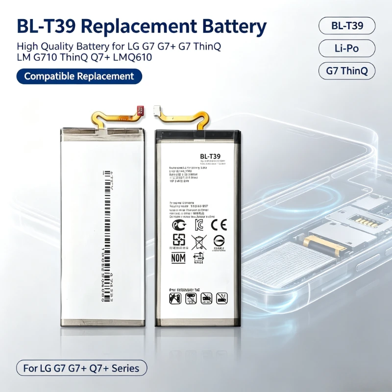 BL-T39 High Quality Battery for LG G7 G7+ G7ThinQ LM G710 ThinQ Q7+ LMQ610 BL T39 Mobile phone Batteries